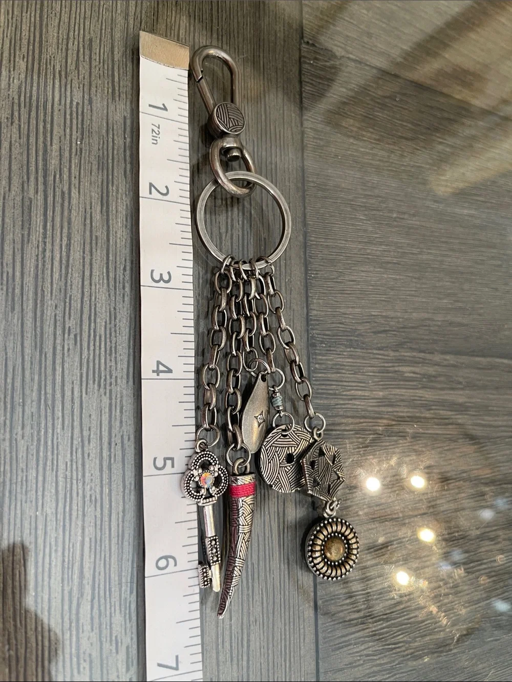 The SAK Bohemian Style - Tribal Multi Charm Key Chain - Bag Charm